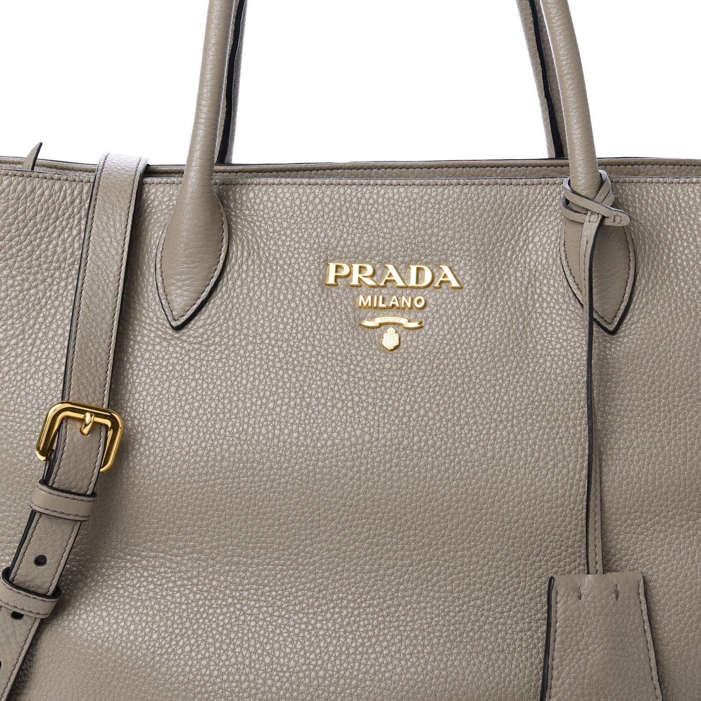 Vitello Daino Zippered Tote Argilla