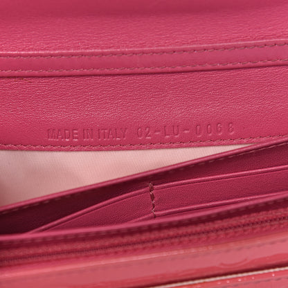 Christian Dior Patent Ultimate Chain Wallet Fushia 7 of 17