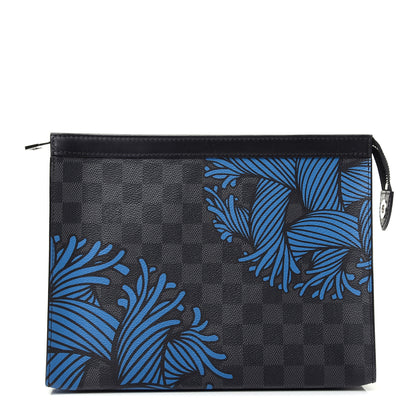 Louis Vuitton Damier Graphite Rope Pochette Voyage Blue 1 of 7