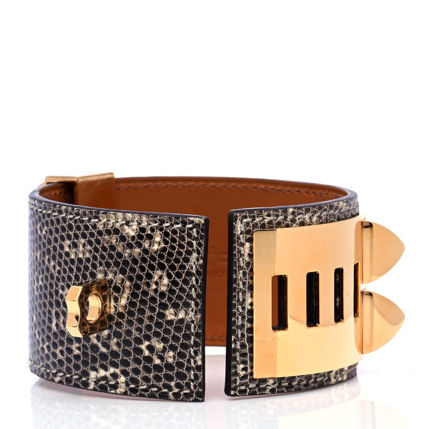 Hermes Lizard Collier De Chien CDC Bracelet S Ombre 3 of 6