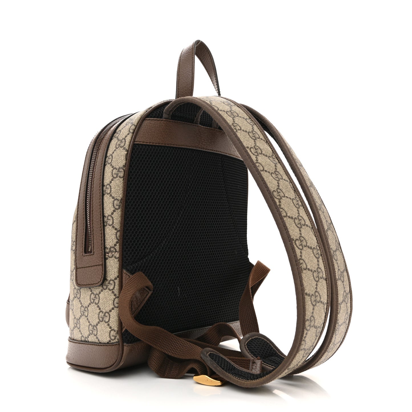 GG Supreme Monogram Calfskin Web Small Ophidia Day BackpacK Beige Ebony New Acero