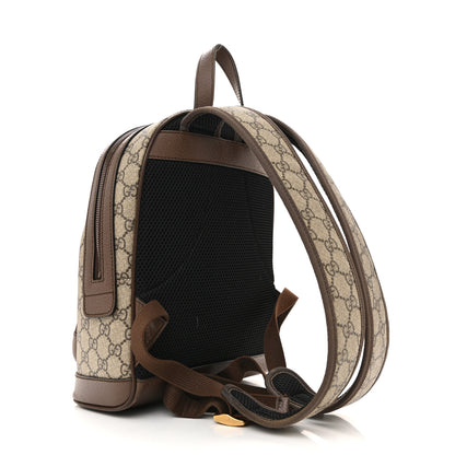 Gucci GG Supreme Monogram Calfskin Web Small Ophidia Day BackpacK Beige Ebony New Acero 3 of 11