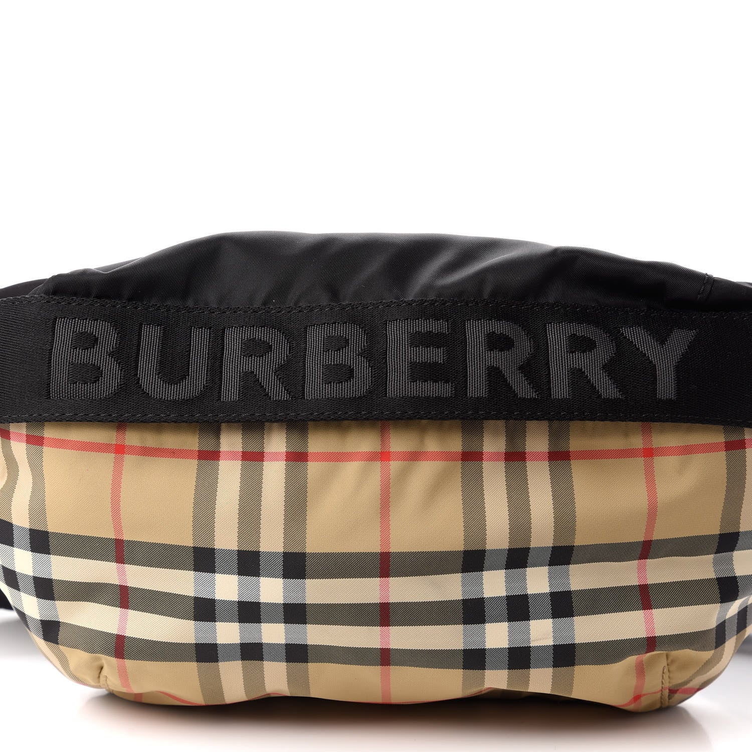 Burberry Nylon Vintage Check Sonny Bum Bag Archive Beige Black 10 of 11