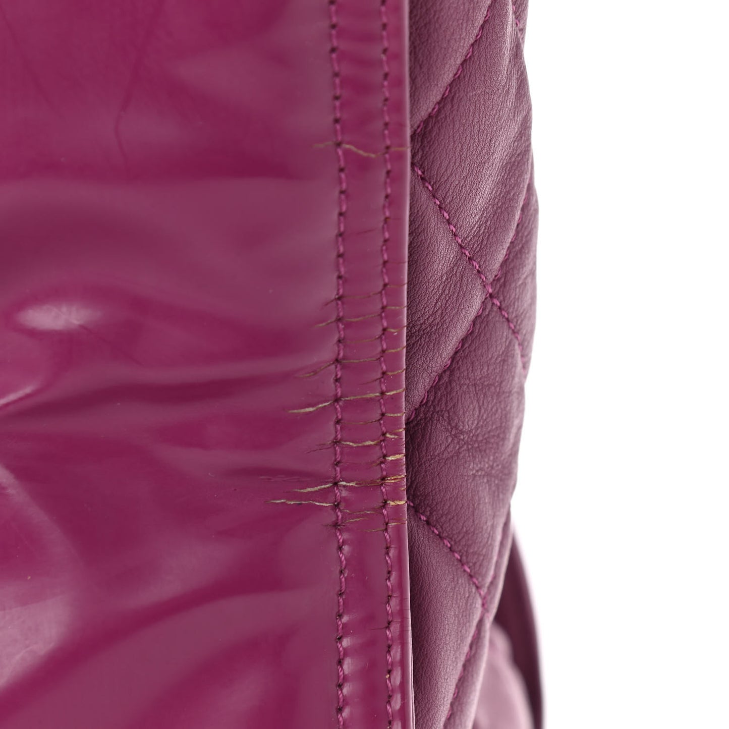 Vinyl Lipstick Tote Purple