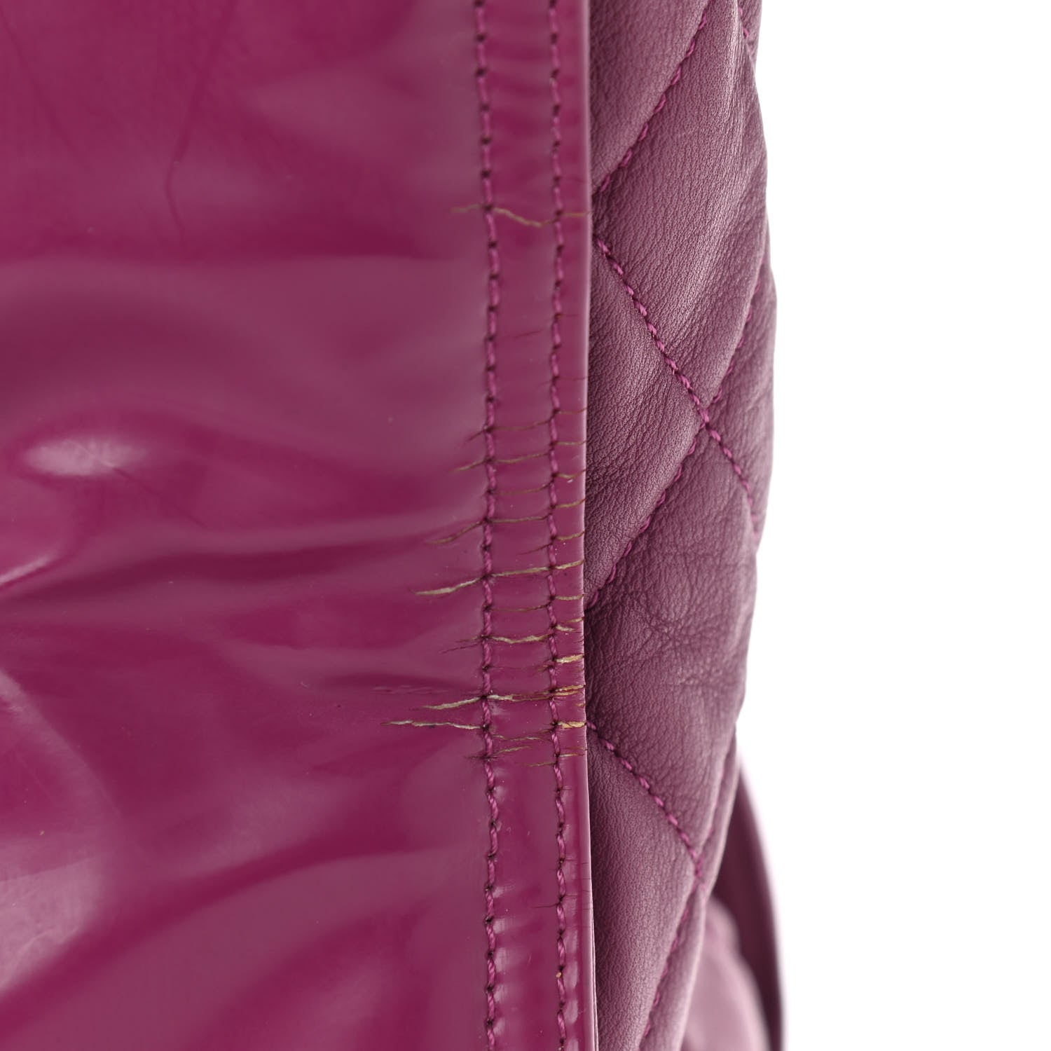 Chanel Vinyl Lipstick Tote Purple 8 of 16