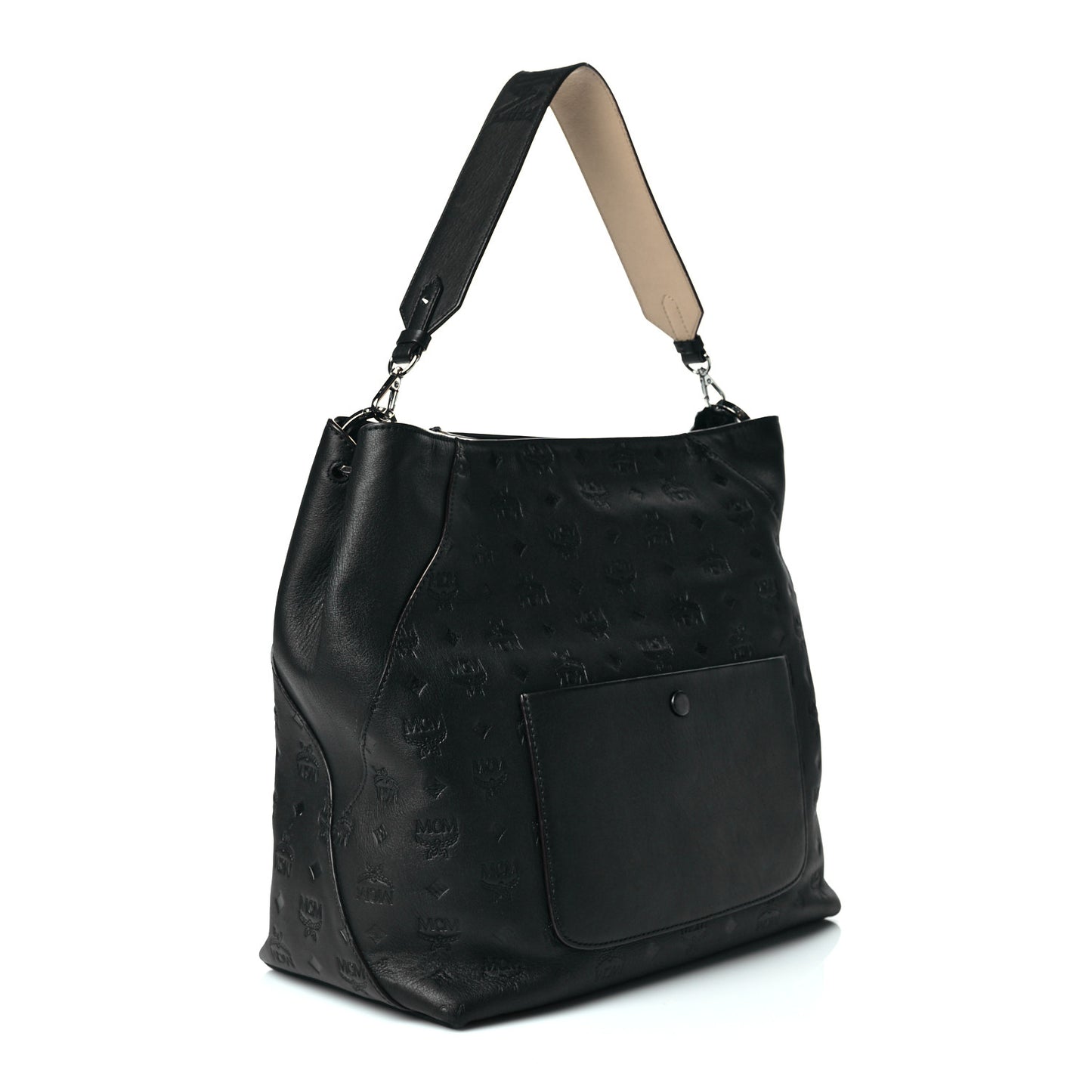 Calfskin Ottomar Monogram Medium Klara Hobo Black