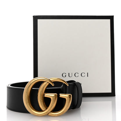 Gucci Textured Calfskin Double G 40mm Belt 85 34 Black 6 of 6