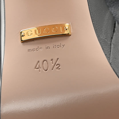 Gucci Nappa Horsebit Platform 35/120mm Slingback Pumps 40.5 Black 7 of 9