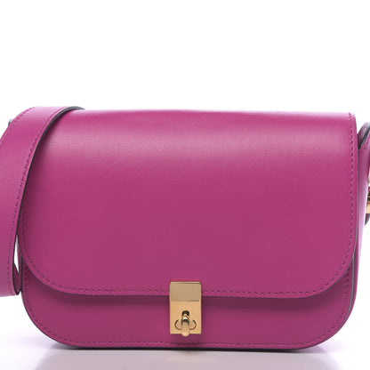 Valentino Garavani Vitello Turnlock Flap Shoulder Bag Deep Cyclamin 10 of 11