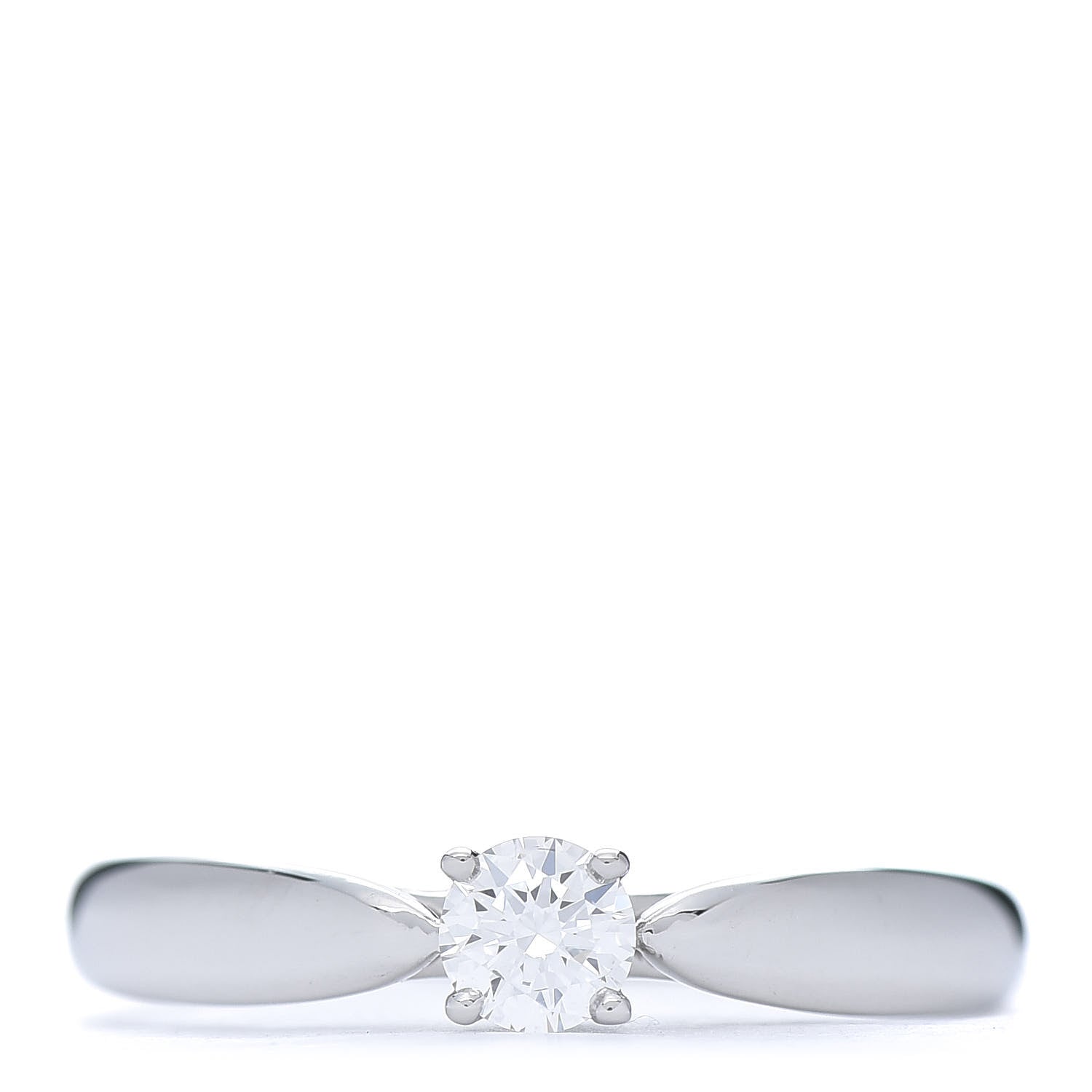Tiffany Platinum Diamond .18ct Harmony Solitaire Engagement Ring 49 4.75 1 of 7