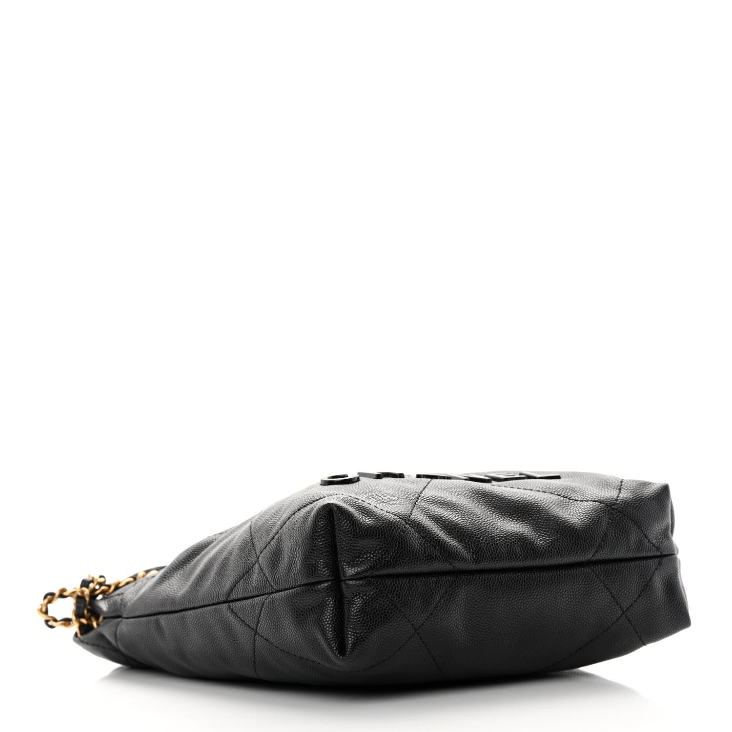 Chanel Shiny Caviar Quilted Monochrome Mini Chanel 22 Black 4 of 11