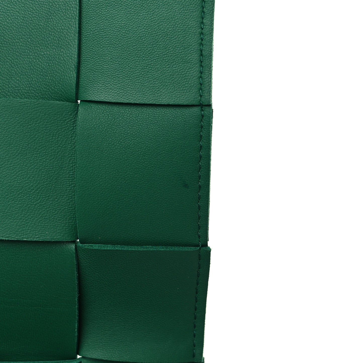Lambskin Maxi Intrecciato Cassette Crossbody Bag Raintree Green