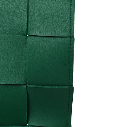 Bottega Veneta Lambskin Maxi Intrecciato Cassette Crossbody Bag Raintree Green 7 of 7