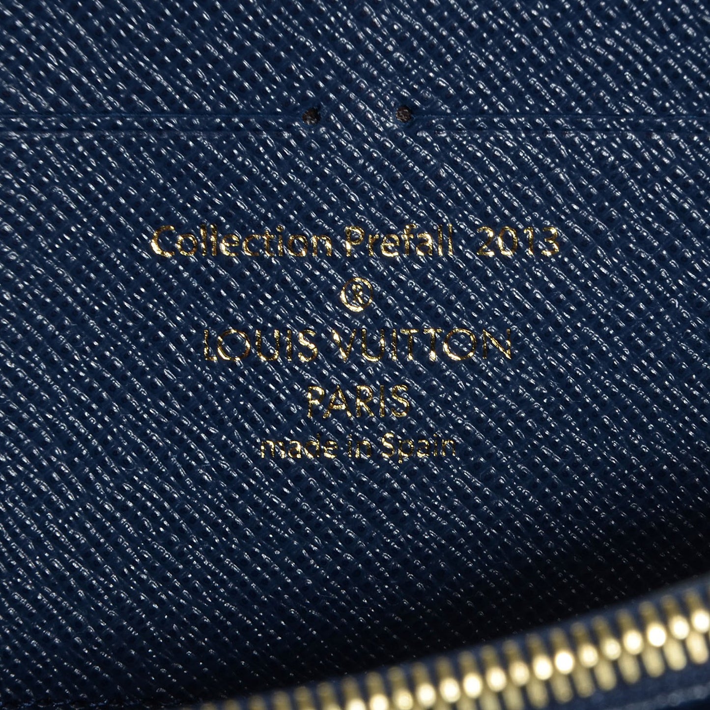 Damier Paillettes Zippy Wallet Blue
