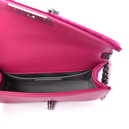 Chanel Velvet Quilted Small Boy Flap Fuchsia 5 of 10
