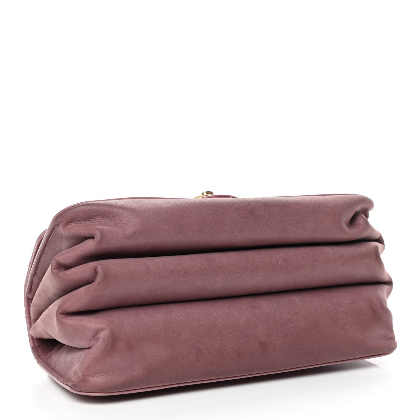 Iridescent Calfskin Quilted Small Straight Lined Flap Purple