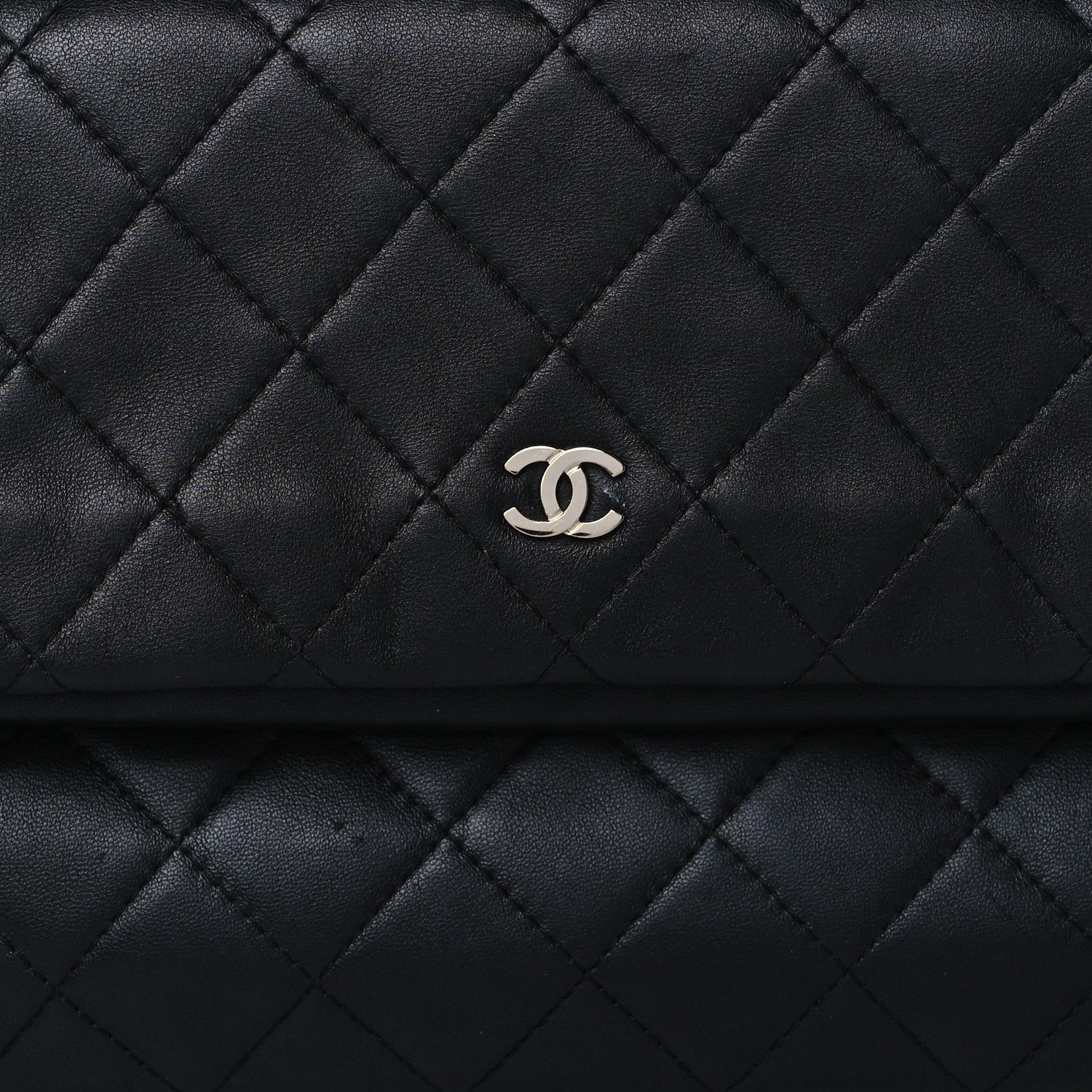 Chanel Lambskin Quilted CC Beauty Clutch Black 9 of 9