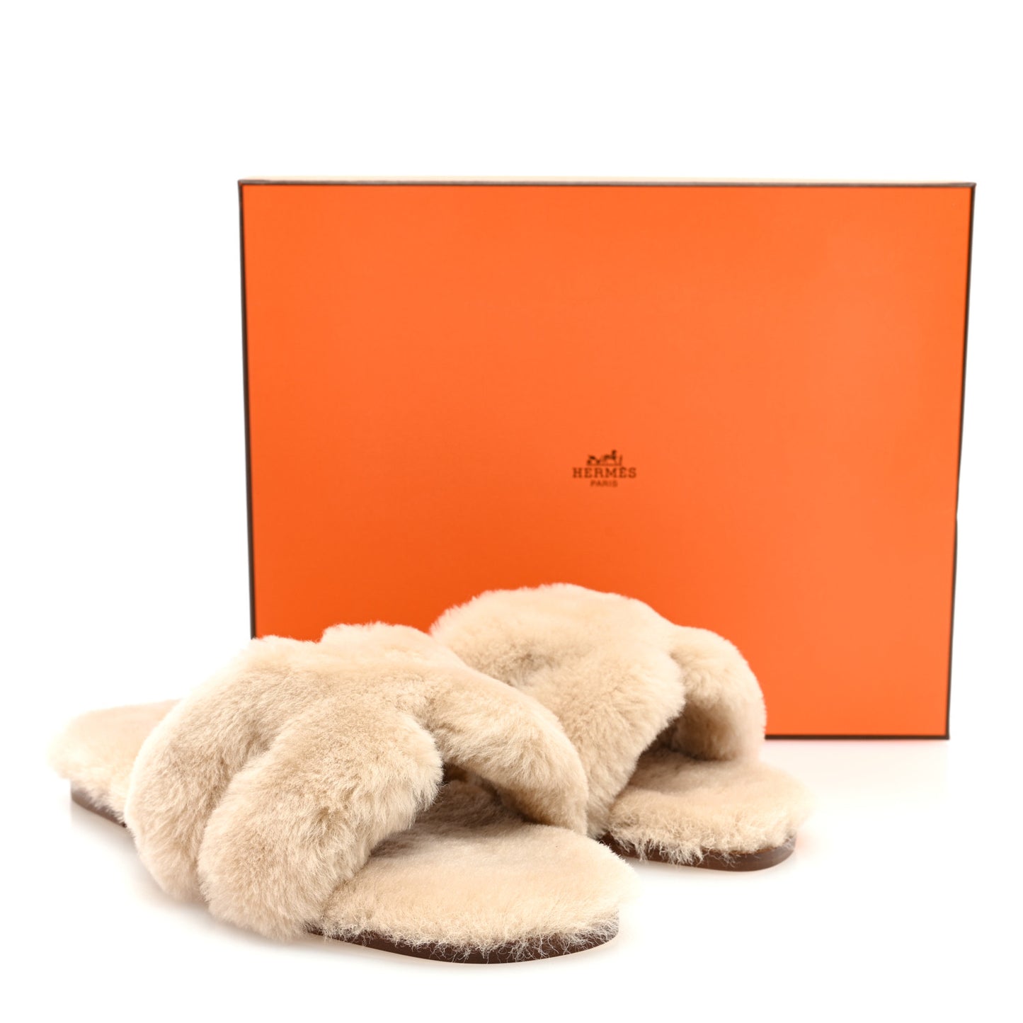 Woolskin Oran Sandals 38.5 Beige Argile