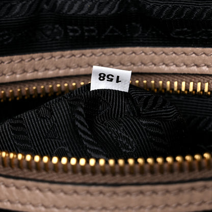 Prada Glace Calfskin Embossed Logo Crossbody Cammeo 8 of 8