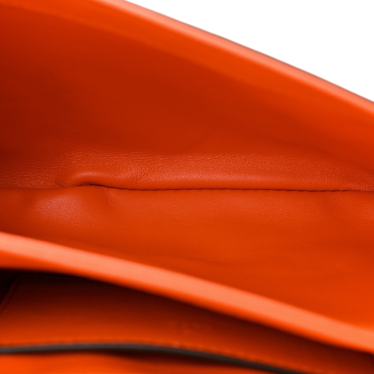 Roxy Calfskin Mini Blondie Chain Shoulder Flap Bag Deep Orange