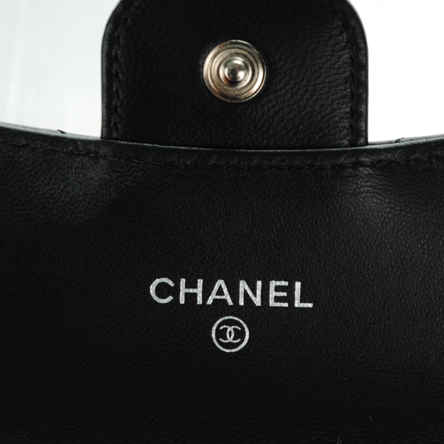 Chanel Lambskin Quilted Flap Card Holder Black 5 of 8