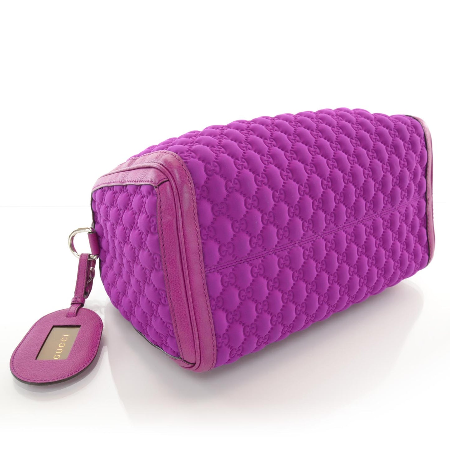 Guccissima Neoprene Techno Tag Medium Boston Magenta