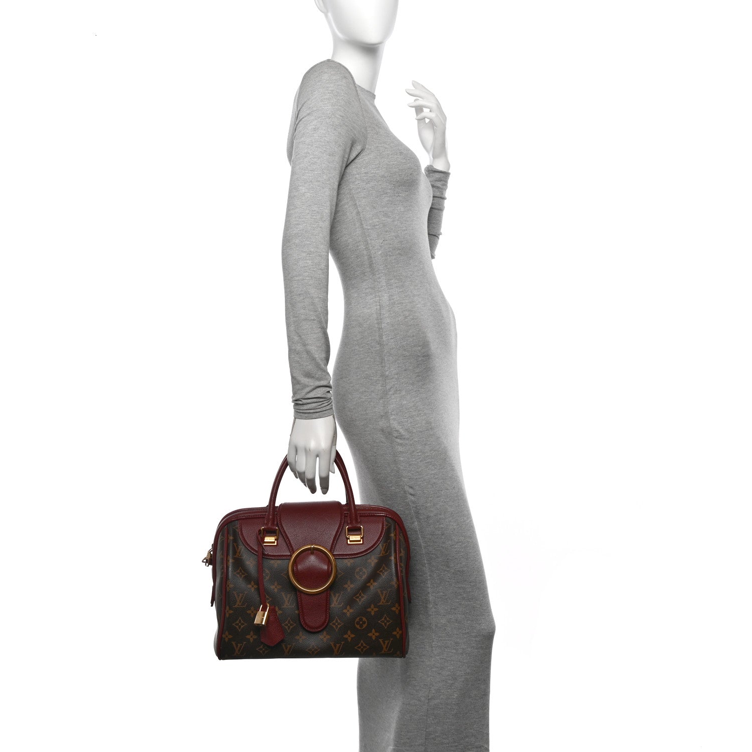 Louis Vuitton Monogram Golden Arrow Speedy Burgundy 2 of 9