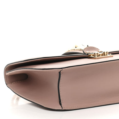 Valentino Garavani Vitello Medium Glam Lock Rockstud Flap Poudre 7 of 12