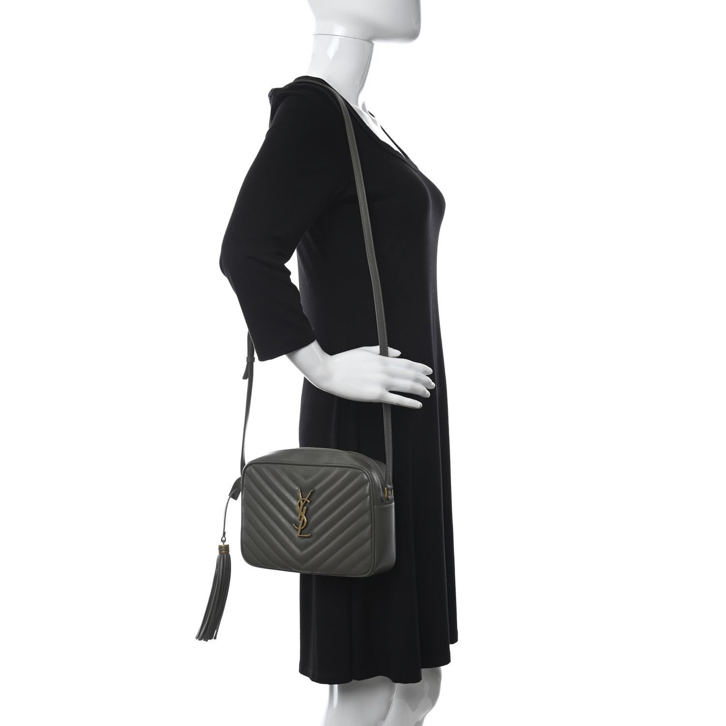 Calfskin Matelasse Monogram Lou Camera Bag Pebble