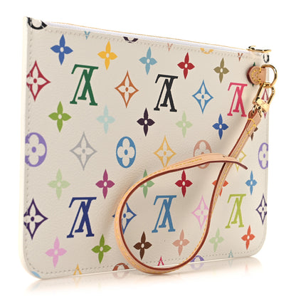 Louis Vuitton LV X TM Monogram Multicolor Neverfull MM Pochette White 3 of 6