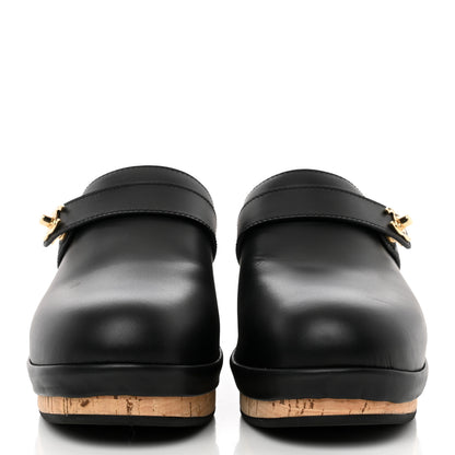 Chanel Calfskin CC Turn Lock Clogs 38 Black 2 of 9