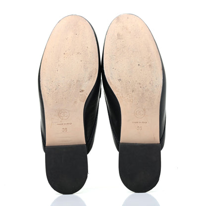 Chanel Lambskin CC Mules 36 Black 5 of 15