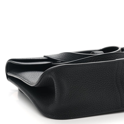 Hermes Taurillon Clemence Halzan 25 Black 7 of 10