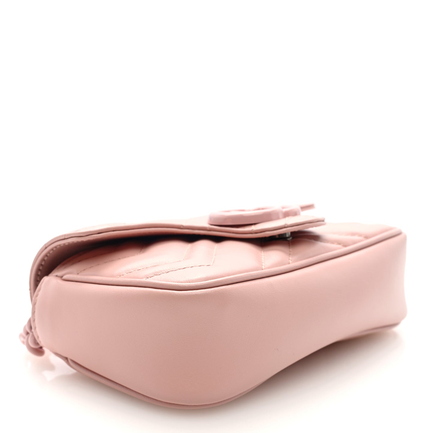 Calfskin Matelasse Monochrome GG Marmont Chain Belt Bag Perfect Pink