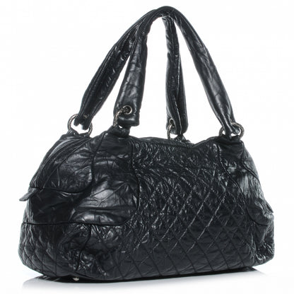 Chanel Aged Calfskin Coco Rider Bowling Bag Black 3 of 7