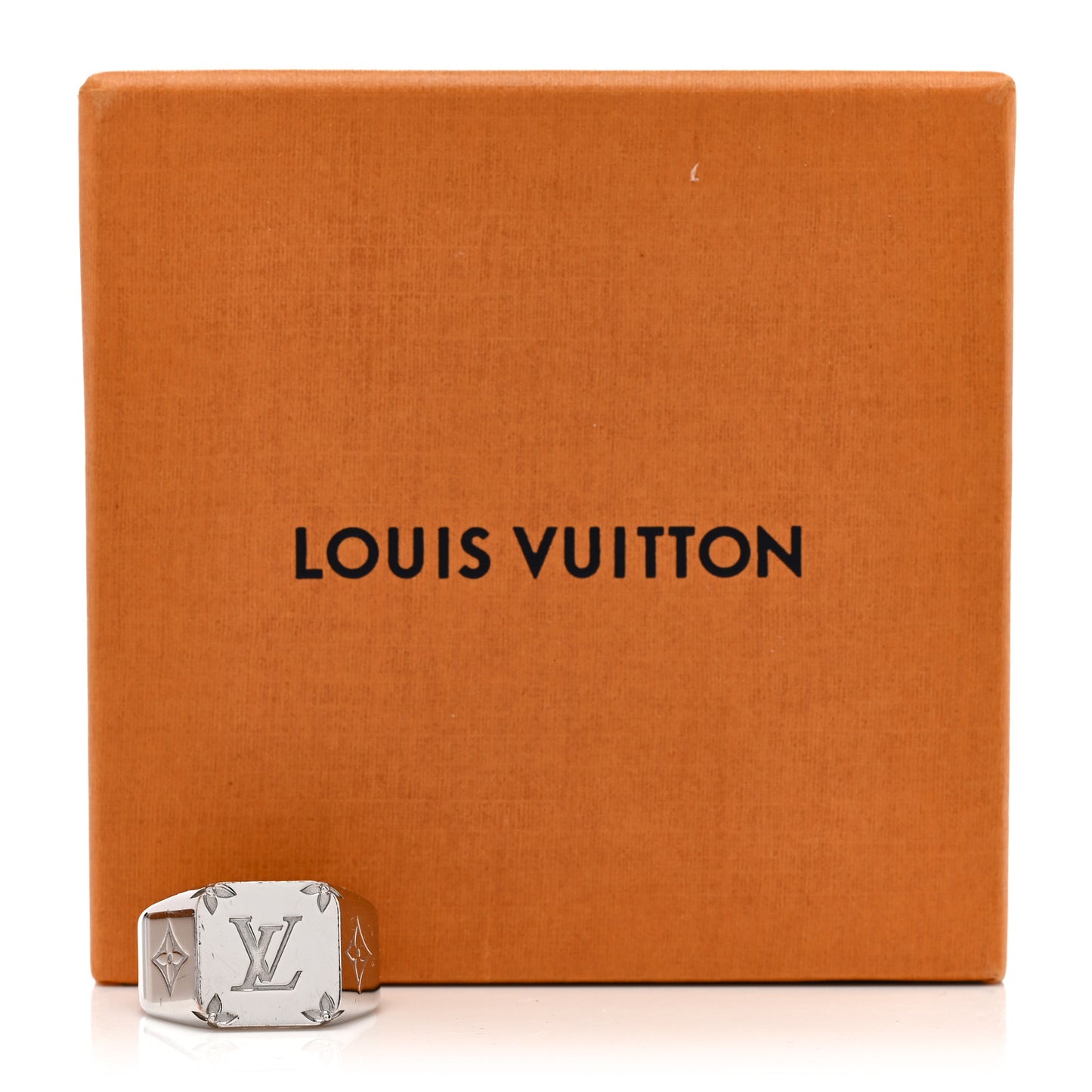 Monogram Signet Ring M Silver