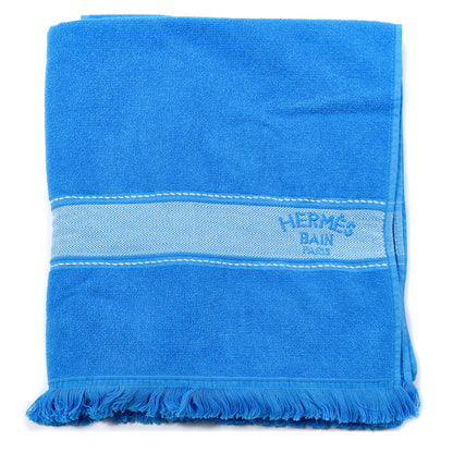 Hermes Cotton Terry Yachting Small Beach Towel Bleu Méditerranée 1 of 3