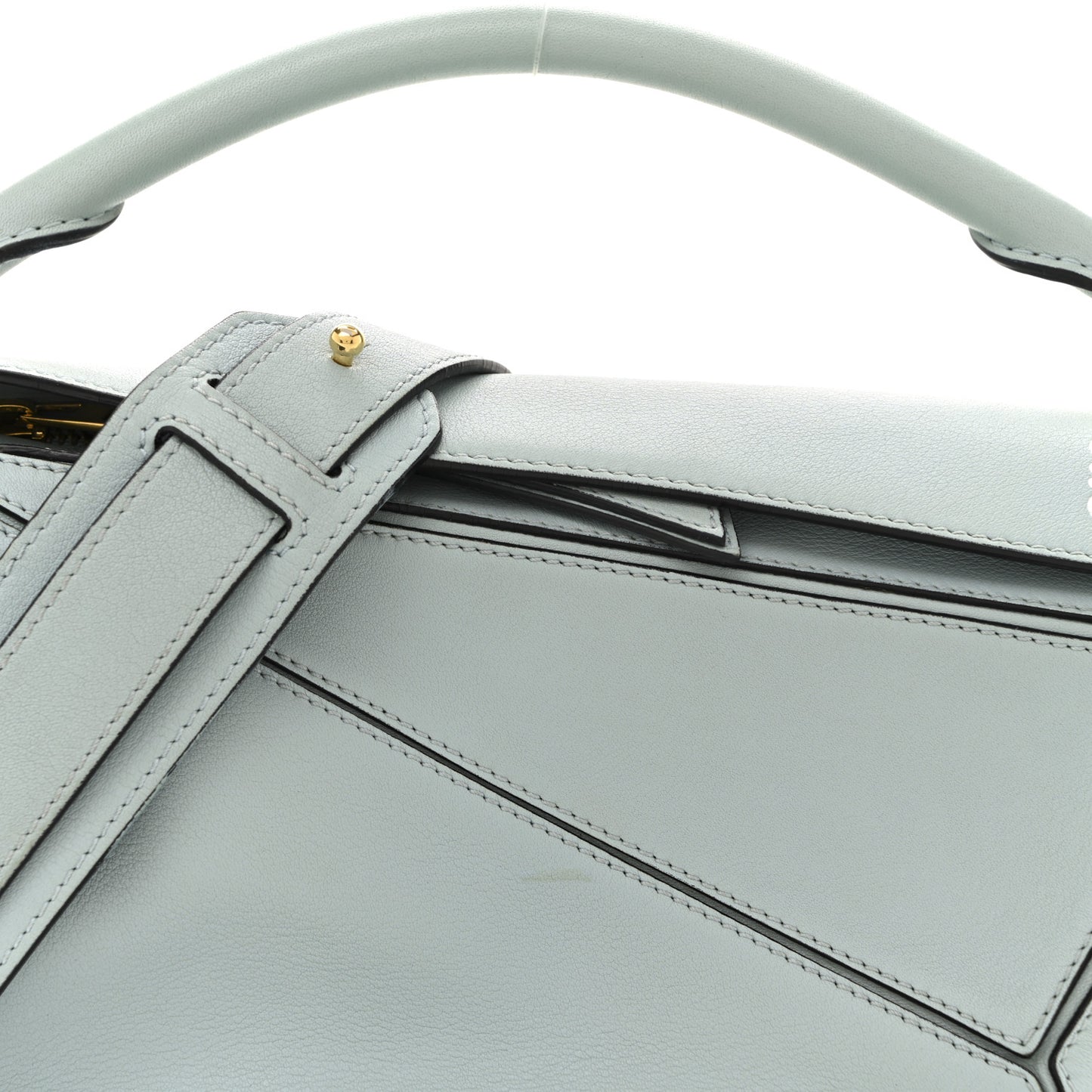 Calfskin Small Puzzle Bag Light Blue