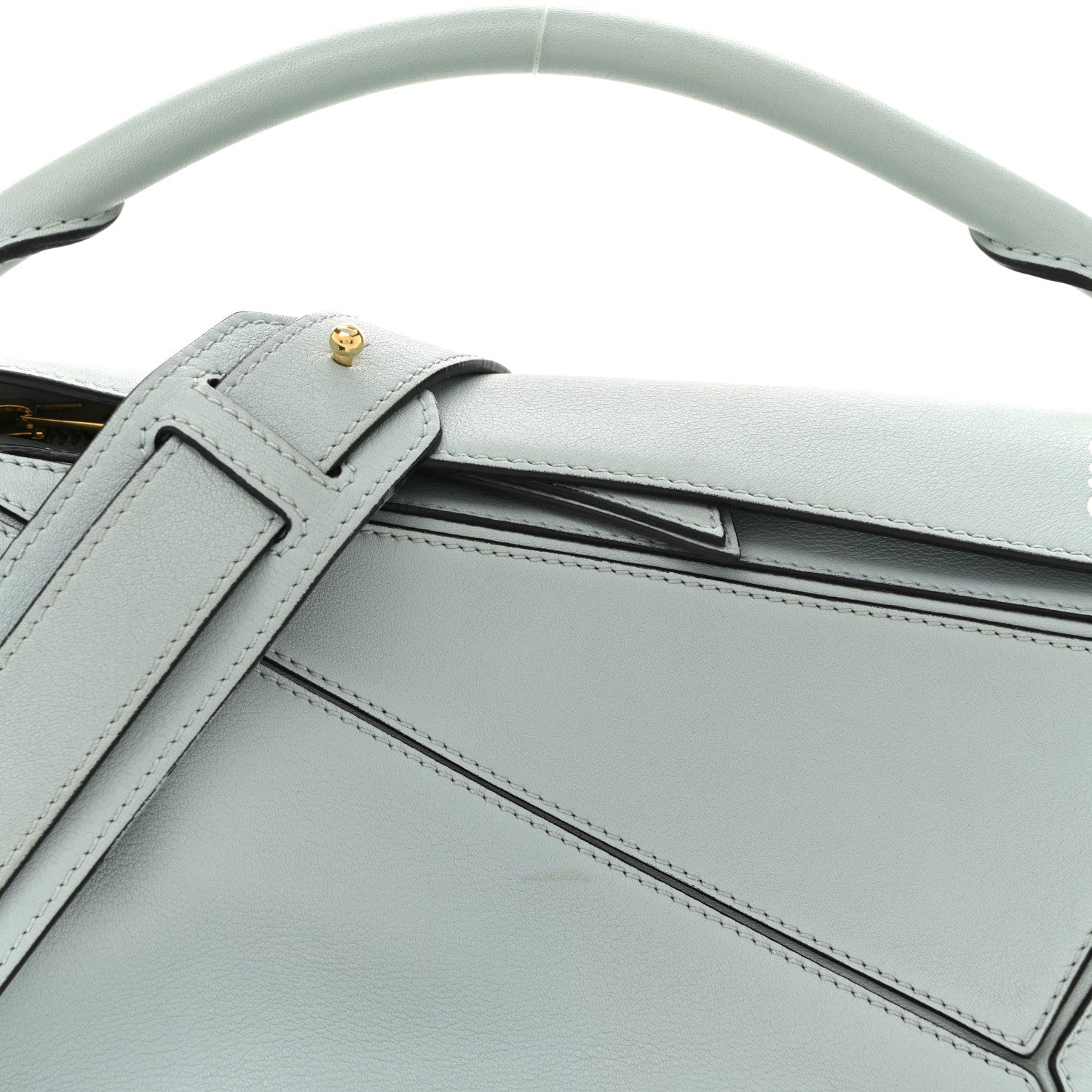 Loewe Calfskin Small Puzzle Bag Light Blue 8 of 15