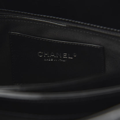 Chanel Patent Quilted Medium Just Mademoiselle Bowling Bag Black 8 of 10