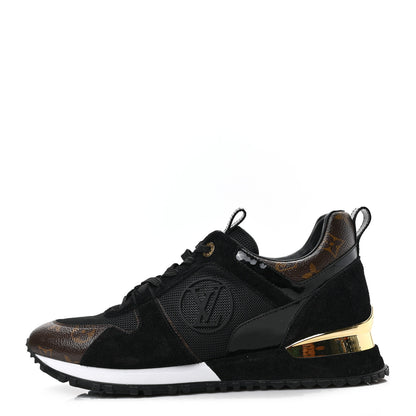 Louis Vuitton Suede Monogram Run Away Sneakers 39.5 Black 1 of 7
