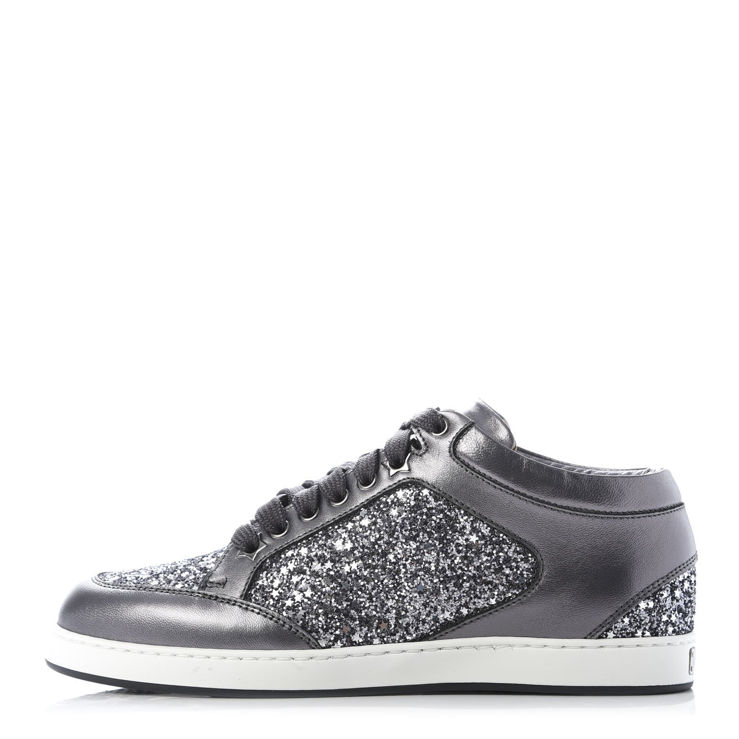 Jimmy Choo Glitter Miami Sneakers 36 Grey 1 of 10