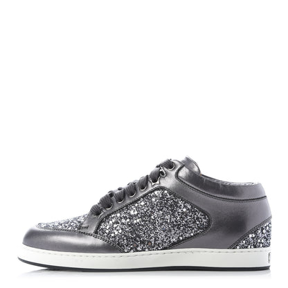 Jimmy Choo Glitter Miami Sneakers 36 Grey 1 of 10