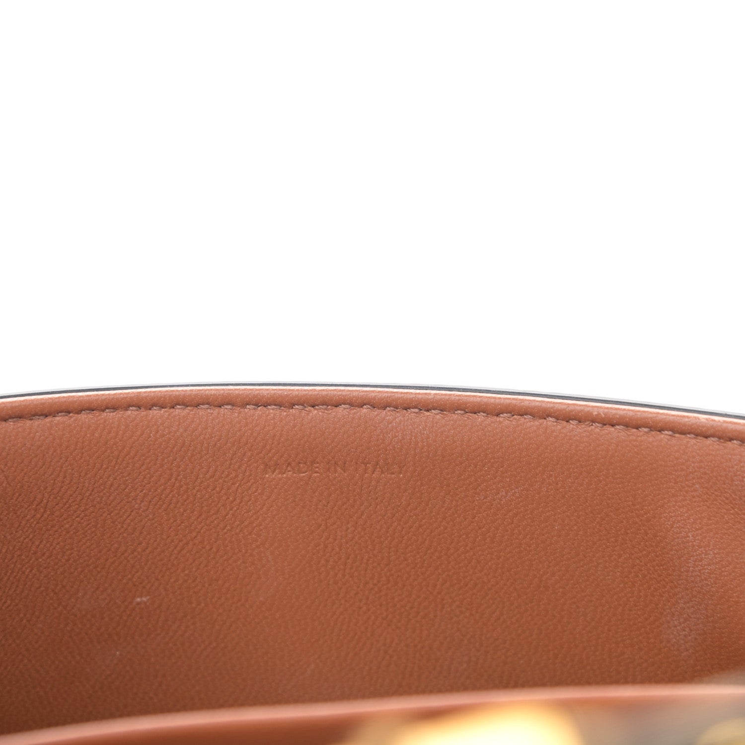 Celine Canvas Calfskin Triomphe Shoulder Bag Tan 7 of 13