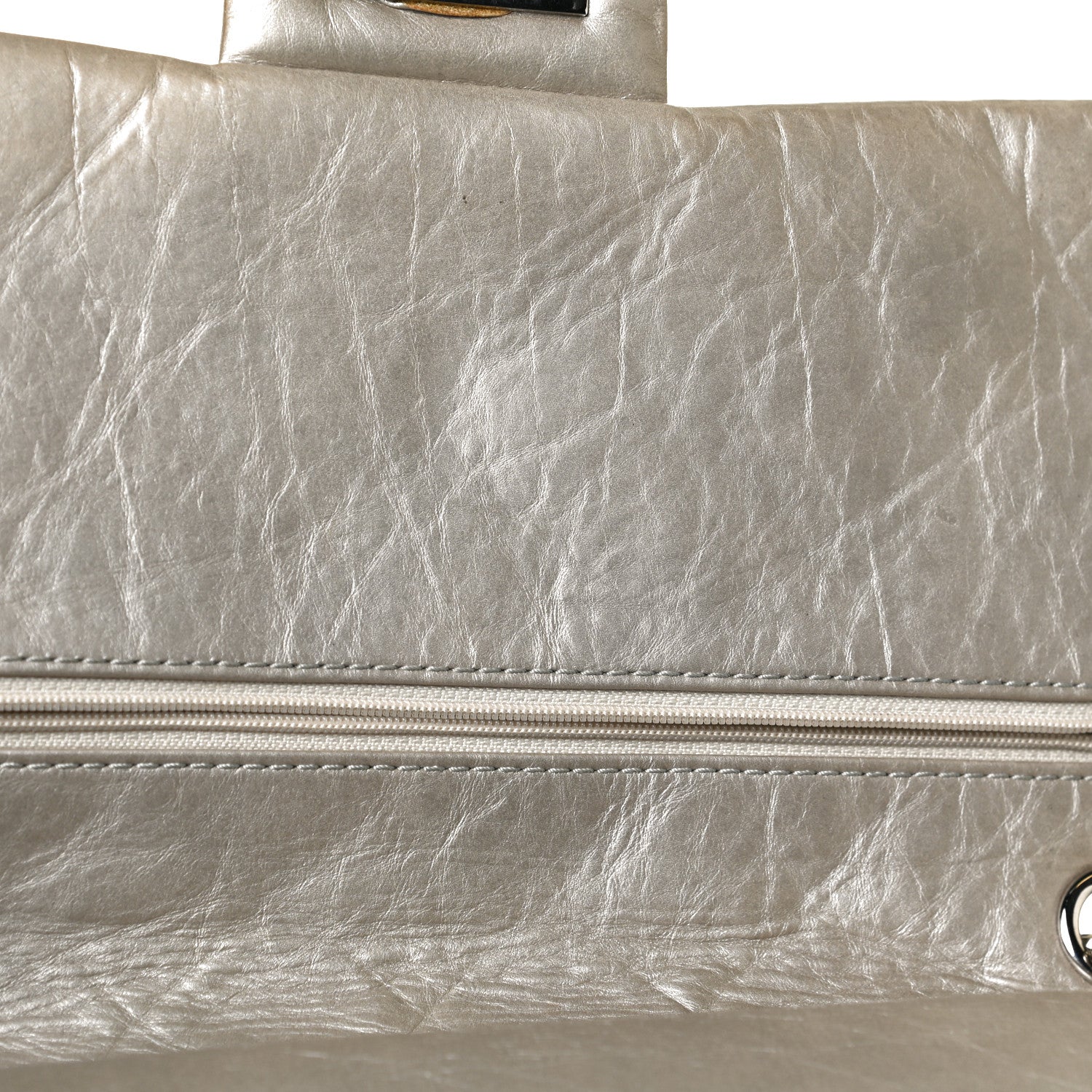 Chanel Metallic Aged Calfskin Quilted 2.55 Reissue 227 Flap Grey 15 of 16