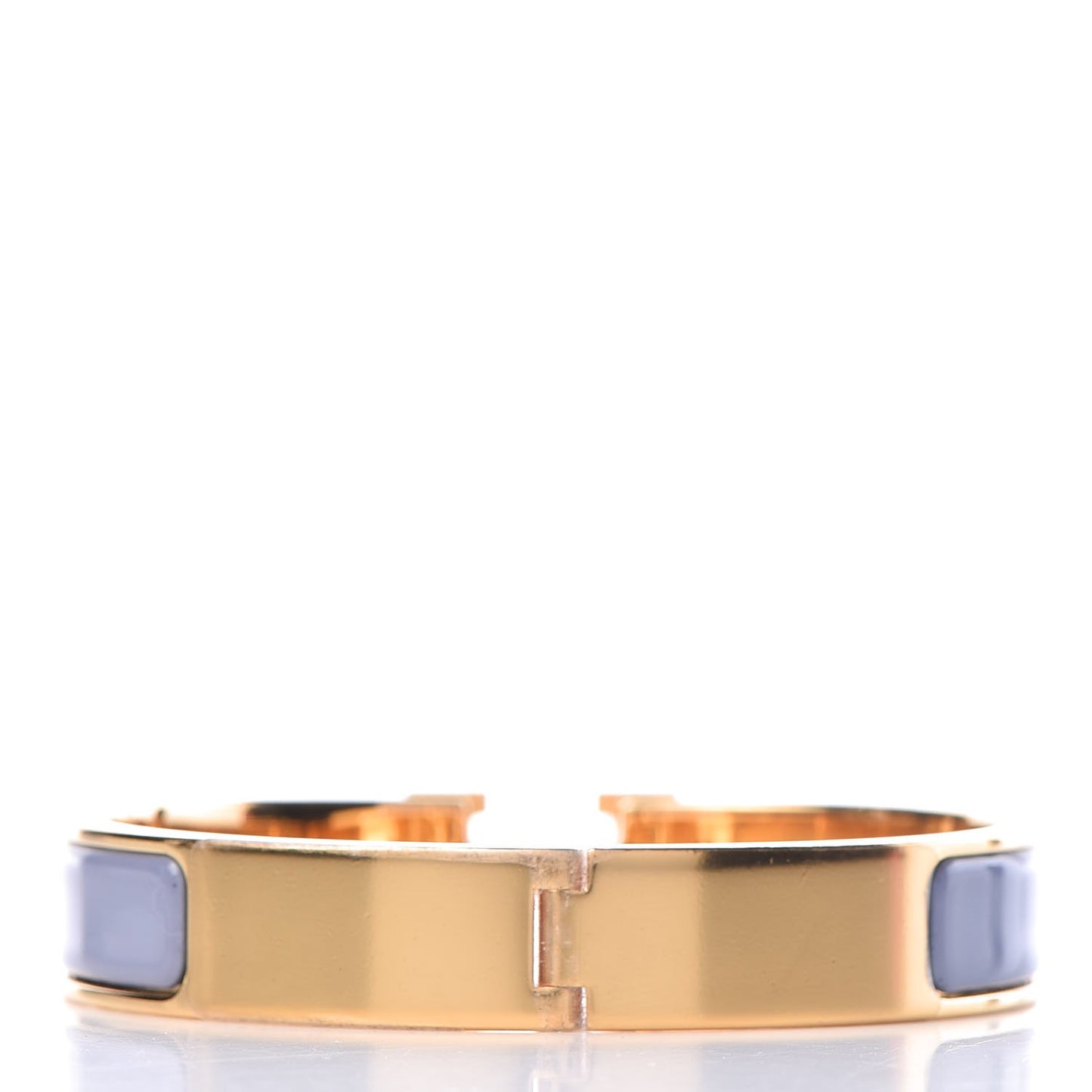 Enamel Narrow Clic Clac H Bracelet PM Bleu Lin