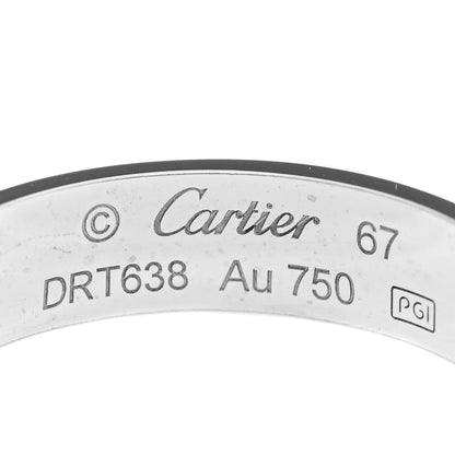 Cartier 18K White Gold 5.5mm LOVE Ring 67 12 3 of 5