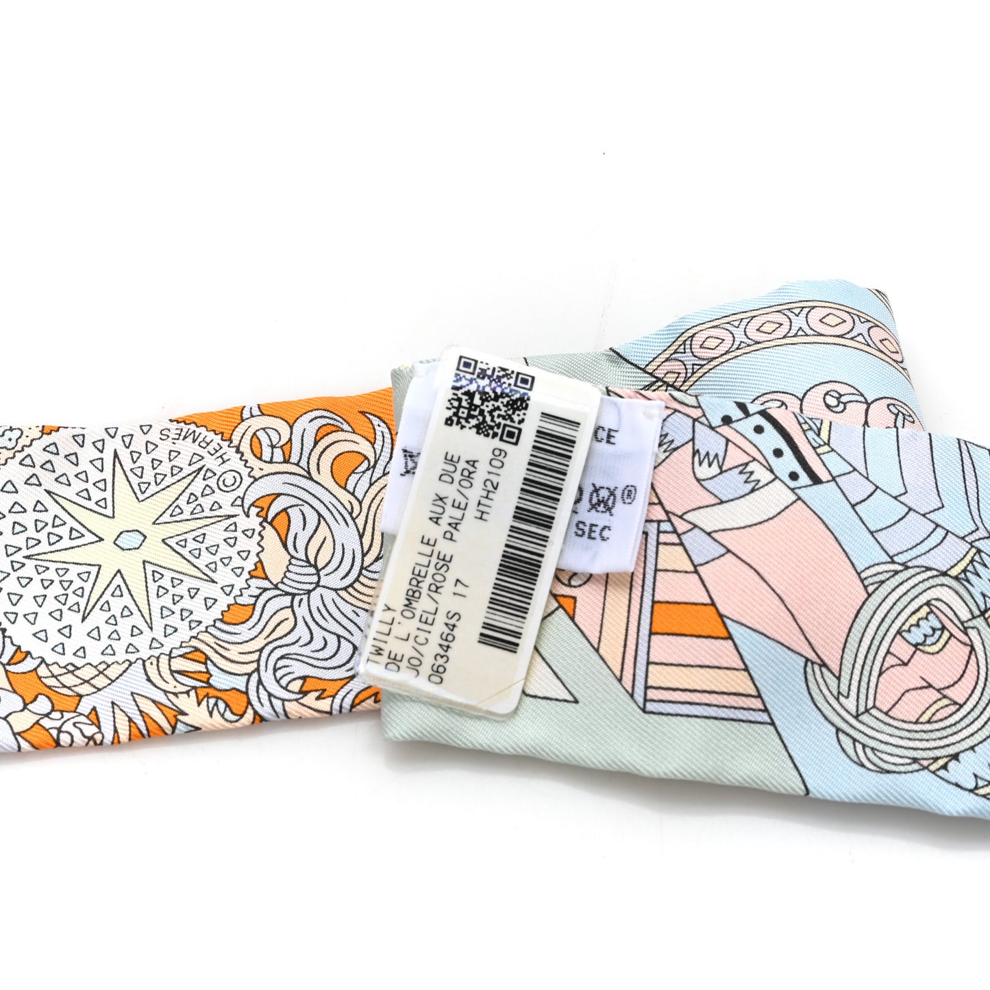 Silk De l'Ombrelle Aux Duels Twilly Ciel Rose Pale Orange