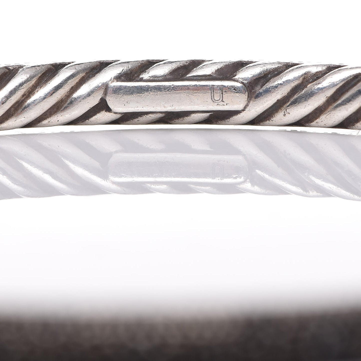 Sterling Silver Black Diamond 4mm Midnight Melange Bangle Bracelet