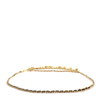 Chanel Lambskin Gold Chain Iconic Charm Belt Black Gold 2 of 5